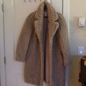 H&M teddy coat like new